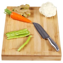 Gourmet Kitchen Bamboo Cutting Board with Counter Edge